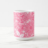 Beautés botaniques Mug de café rose pâle (Centre)