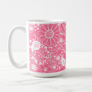 Beautés botaniques Mug de café rose pâle