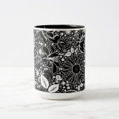 Beautés botaniques Mug noir et blanc (Centre)