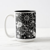 Beautés botaniques Mug noir et blanc (Gauche)