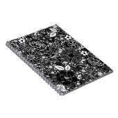 Beautés botaniques Noir et blanc CARNET SPIRAL (Côté Droit)
