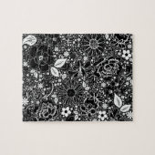 Beautés botaniques Noir et blanc Jigsaw Puzzle (Horizontal)