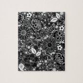 Beautés botaniques Noir et blanc Jigsaw Puzzle (Vertical)