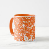 Beautés botaniques Orange Ringer Coffee Mug (Devant gauche)