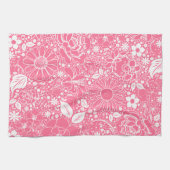 Beautés botaniques Serviettes De Cuisine Rose (Horizontal)