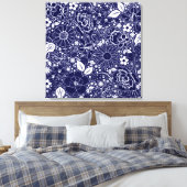 Beautés botaniques Toile enveloppée BLEU (Insitu(Chambre))