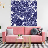 Beautés botaniques Toile enveloppée BLEU (Insitu(Salon))