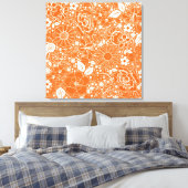 Beautés botaniques Toile orangée (Insitu(Chambre))
