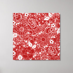 Beautés botaniques Toile rouge enveloppée