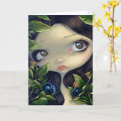 "Beautés toxiques I : Carte de voeux de belladone" (Fleur jaune)