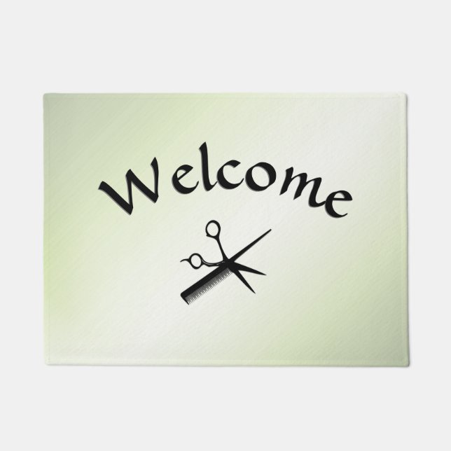 Beautician Design Apple Green Deurmat (Voorkant)