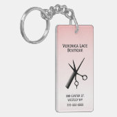 Beautician Design Roze Sleutelhanger (Voorkant Links)