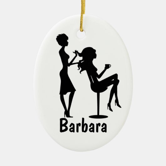 Beauticien Gepersonaliseerd Keramisch Ornament (Voorkant)