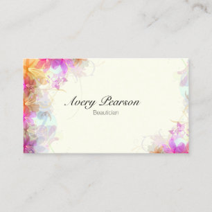 Beauticier Delicate Floral Carte de visite
