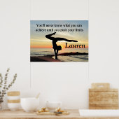BEAUTIEF PERSONALISEERD GYMNASTICS POSTER (Keuken)