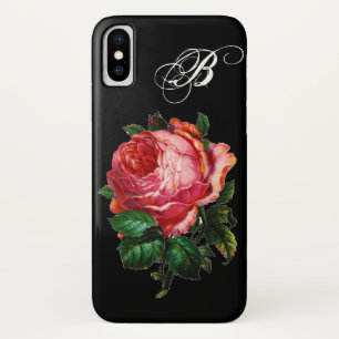 BEAUTIEF PINK ROSE MONOGRAM iPhone X HOESJE