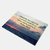 BEAUTIEF PSALM 118:24 SUNRISE OVER DE OCEAAN DEURMAT (Schuin)