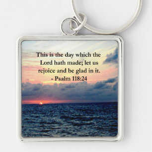 BEAUTIEF PSALM 118:24 SUNRISE OVER DE OCEAAN SLEUTELHANGER
