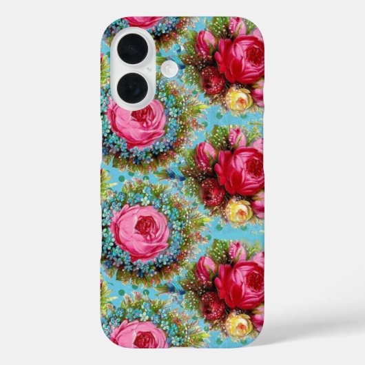 BEAUTIEF RODE ROSSEN EN BLAUWE STROMEN Case-Mate iPhone CASE (Achterkant)