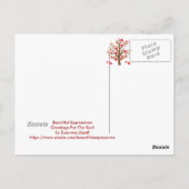 BEAUTIEF UITDRUKKELIJK BRIEFKAART (Achterkant)