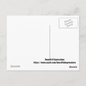 BEAUTIEF UITDRUKKELIJK BRIEFKAART (Achterkant)