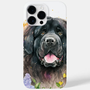 BEAUTIEF WATERVERF BLACK NEWFOUNDLAND DOG Case-Mate iPhone 14 PRO MAX HOESJE