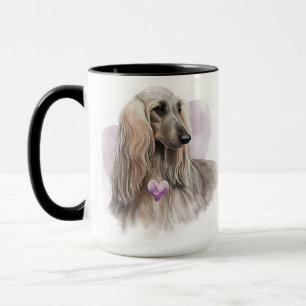 BEAUTIEF WATERVERF BLONDE AFGHAN HOUND DOG MOK
