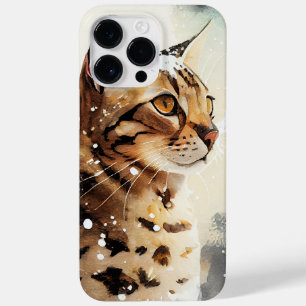 BEAUTIEF WATERVERF BROWN SPOTTED BENGST CAT Case-Mate iPhone 14 PRO MAX HOESJE
