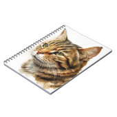 BEAUTIEF WATERVERF BROWN TABBY CAT NOTITIEBOEK (Linkerzijde)