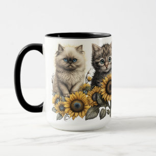 BEAUTIEF WATERVERF KITTENT MET ZONNEMERS MOK
