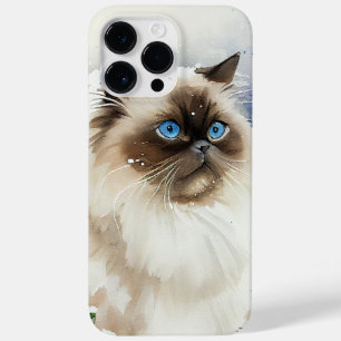 BEAUTIEF WATERVERF LANG HIMALAYAN CAT Case-Mate iPhone 14 PRO MAX HOESJE