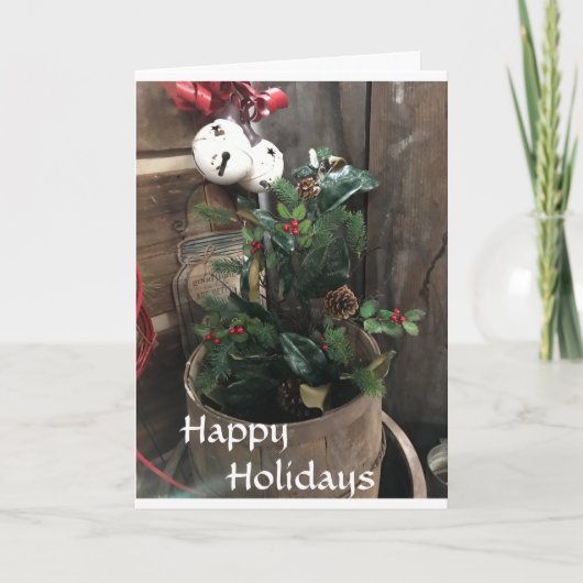 **BEAUTIFUELE DECOR EN CHRISTMAS WISHES** HOLIDAIR FEESTDAGEN KAART (Voorkant)