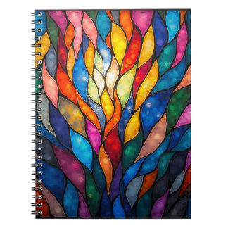 Beautiful abstract colorful notebook. notitieboek