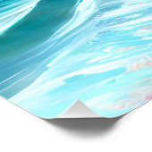 Beautiful AI design-Cool summer beach design. Perfect Poster (Hoek)