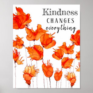 Beautiful and Colorful Poppies Poster 8X10"