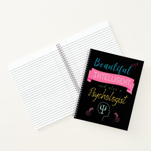 Beautiful and intelligent Psychologist Notebook Notitieboek (Binnen)