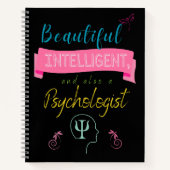 Beautiful and intelligent Psychologist Notebook Notitieboek (Voorkant)