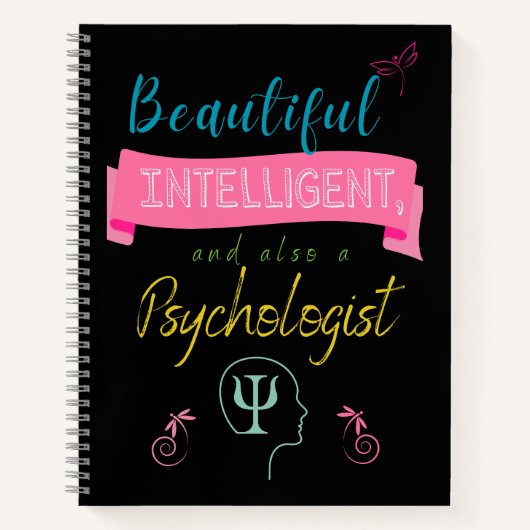 Beautiful and intelligent Psychologist Notebook Notitieboek (Voorkant)