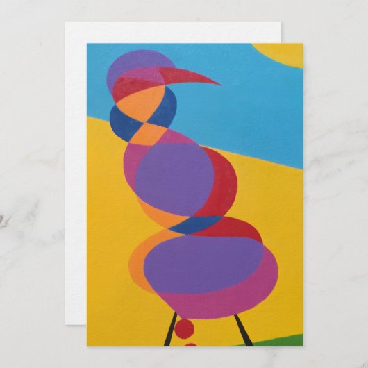 Beautiful and Vibrant Colors! Invitation (Devant / Derrière)