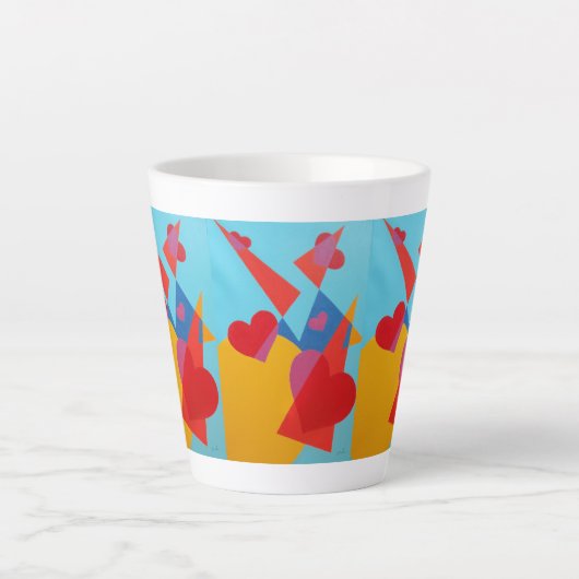 Beautiful and Vibrant Colors! Latte Mug (Devant)