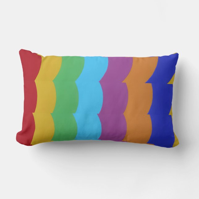 Beautiful and Vibrant Colors! Lumbar Pillow Kussen (Voorkant)