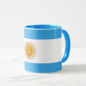 Beautiful Argentina Flag Mug (Devant droit)