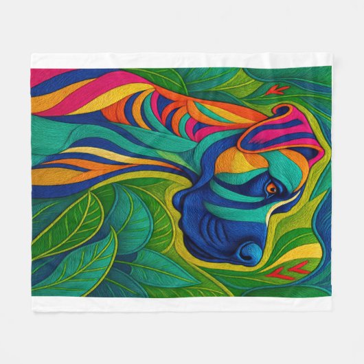 Beautiful Artwork of a Majestic Great Dane Fleece Deken (Voorkant (Horizontaal))