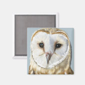 Beautiful Barn Owl Magneet (Voorkant / Achterkant)