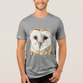 Beautiful Barn Owl Tri-Blend Shirt
