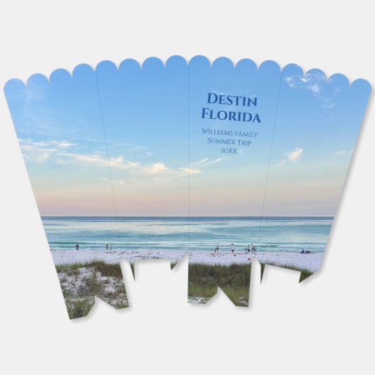 Beautiful Beach Event Custom Ocean Photography Bedankdoosjes (Ongevouwen)