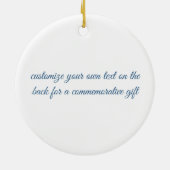 Beautiful Beach House Commemorative Christmas Keramisch Ornament (Achterkant)