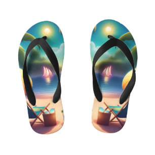 Beautiful beach kinder teenslippers