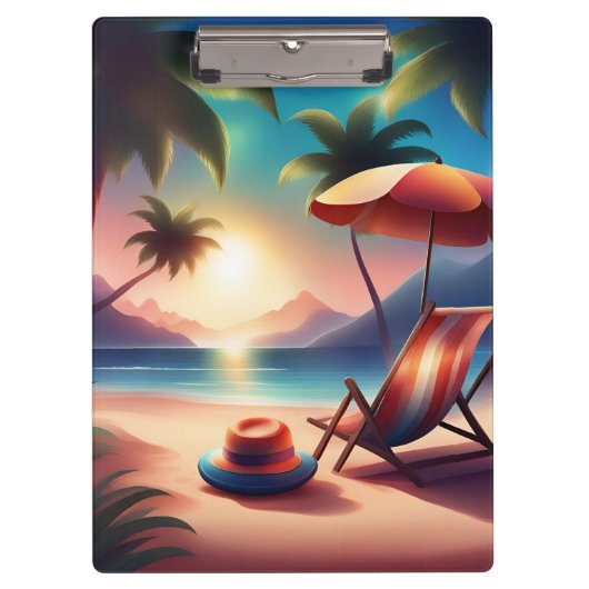 Beautiful beach klembord (Voorkant)