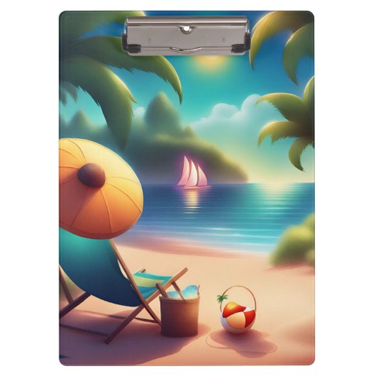 Beautiful beach klembord (Voorkant)